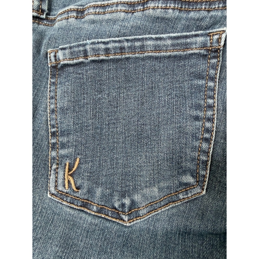 Kut From The Kloth Jeans Donna Skinny Ankle Step Fray Hem Denim Size 4 Boho Arts - Picture 5 of 15